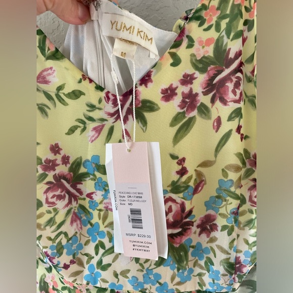 NWT Yumi Kim Peace and Love Maxi Dress in Fleur Melody - Picture 7 of 8